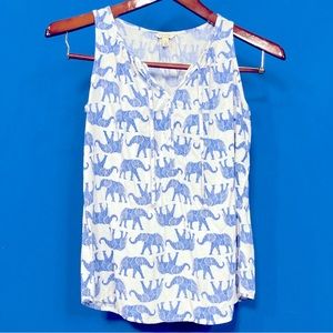 Sonoma Lifestyle Elephant Print Tank Size S
